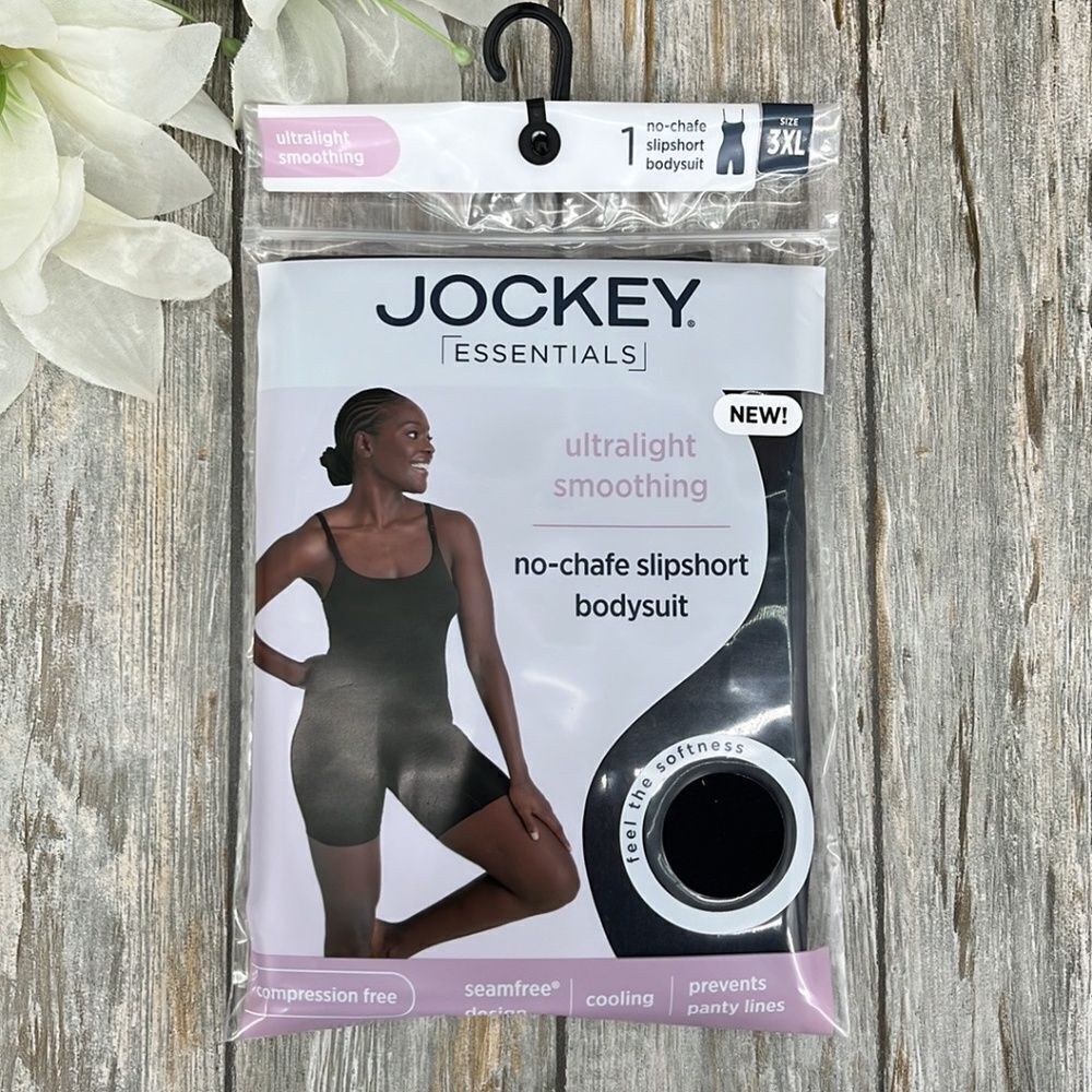 Women's Ultralight Smoothing No-Chafe Slipshort Bodysuit Underwear Size 3XL
